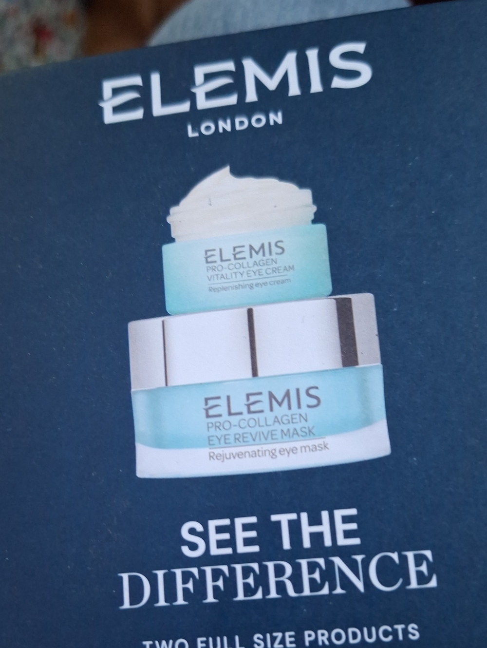ELEMIS Pro-Collagen Eye Revive Mask & Vitality Eye Cream - Turquoise and White